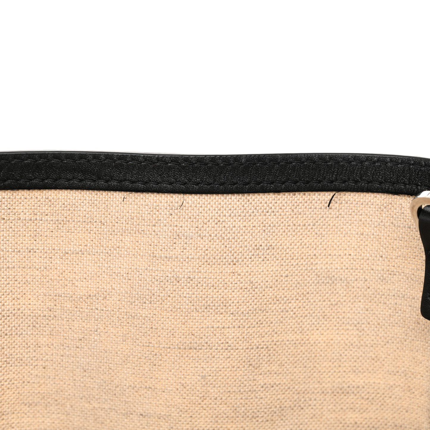 Canvas Calfskin Park Tote Beige Black