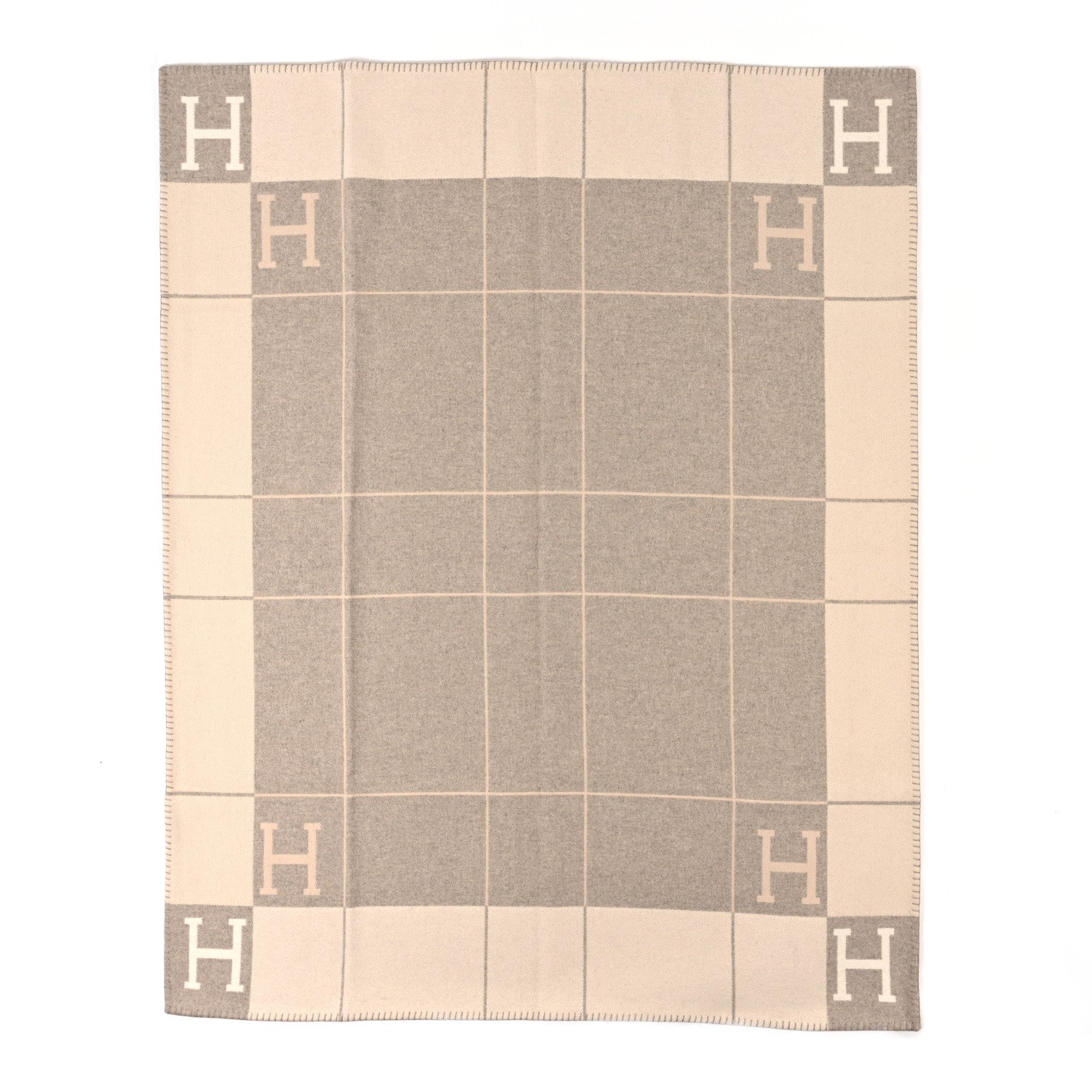 Hermes Wool Cashmere Avalon III Blanket Coco Camomille 3 of 5