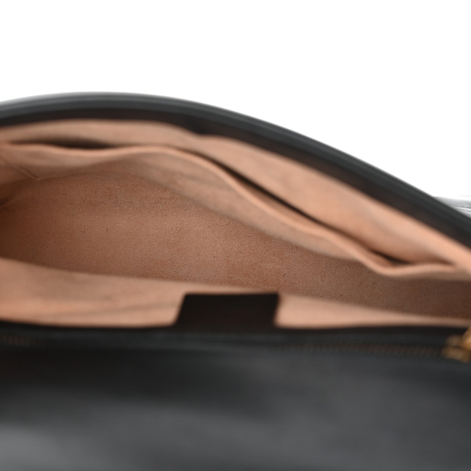 Gucci Calfskin Matelasse Small GG Marmont Top Handle Shoulder Bag Black 5 of 12