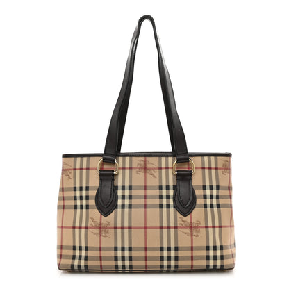 Burberry Haymarket Check Medium Tote Chocolate 1 of 13