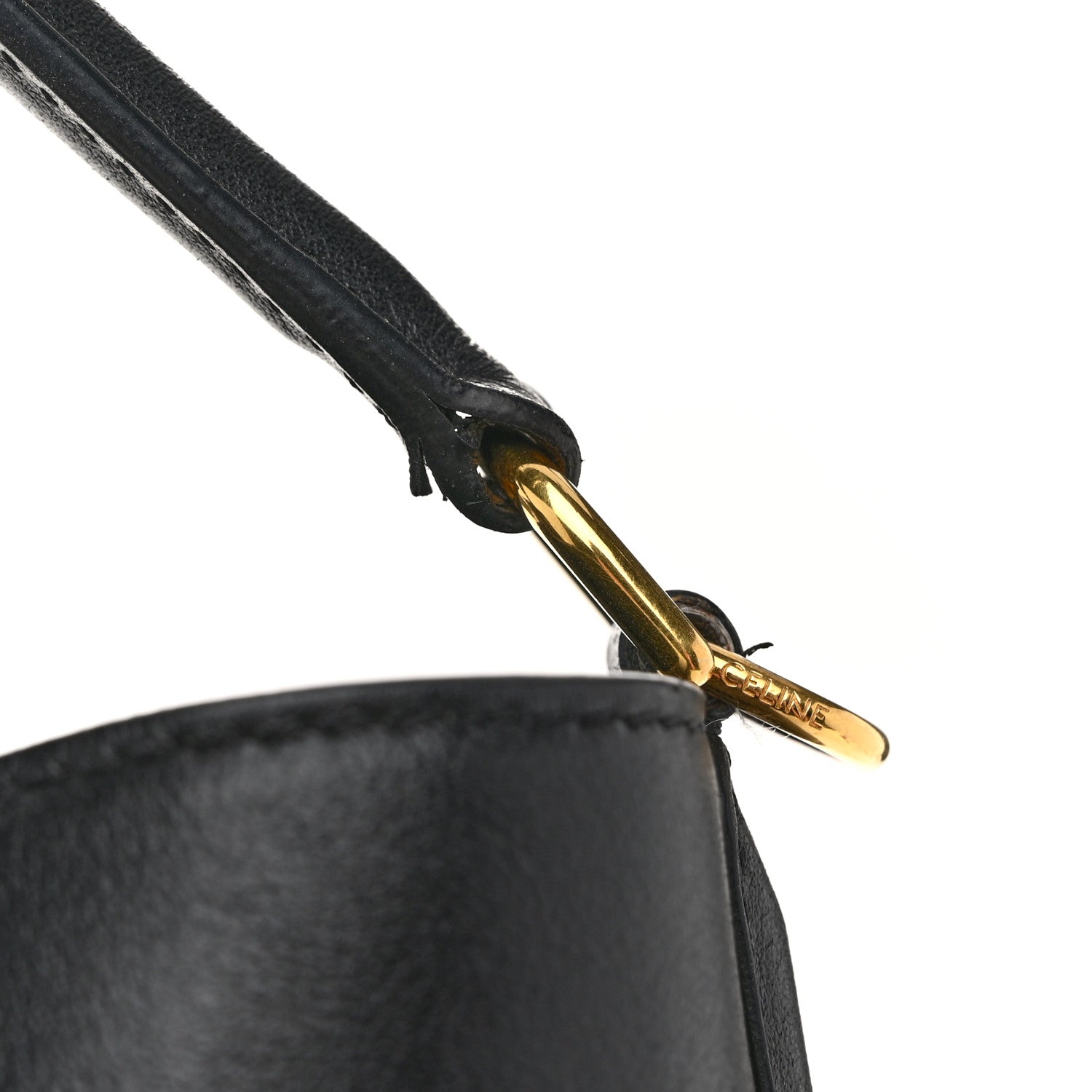 Celine Smooth Calfskin Bucket 16 Bag Black 12 of 13