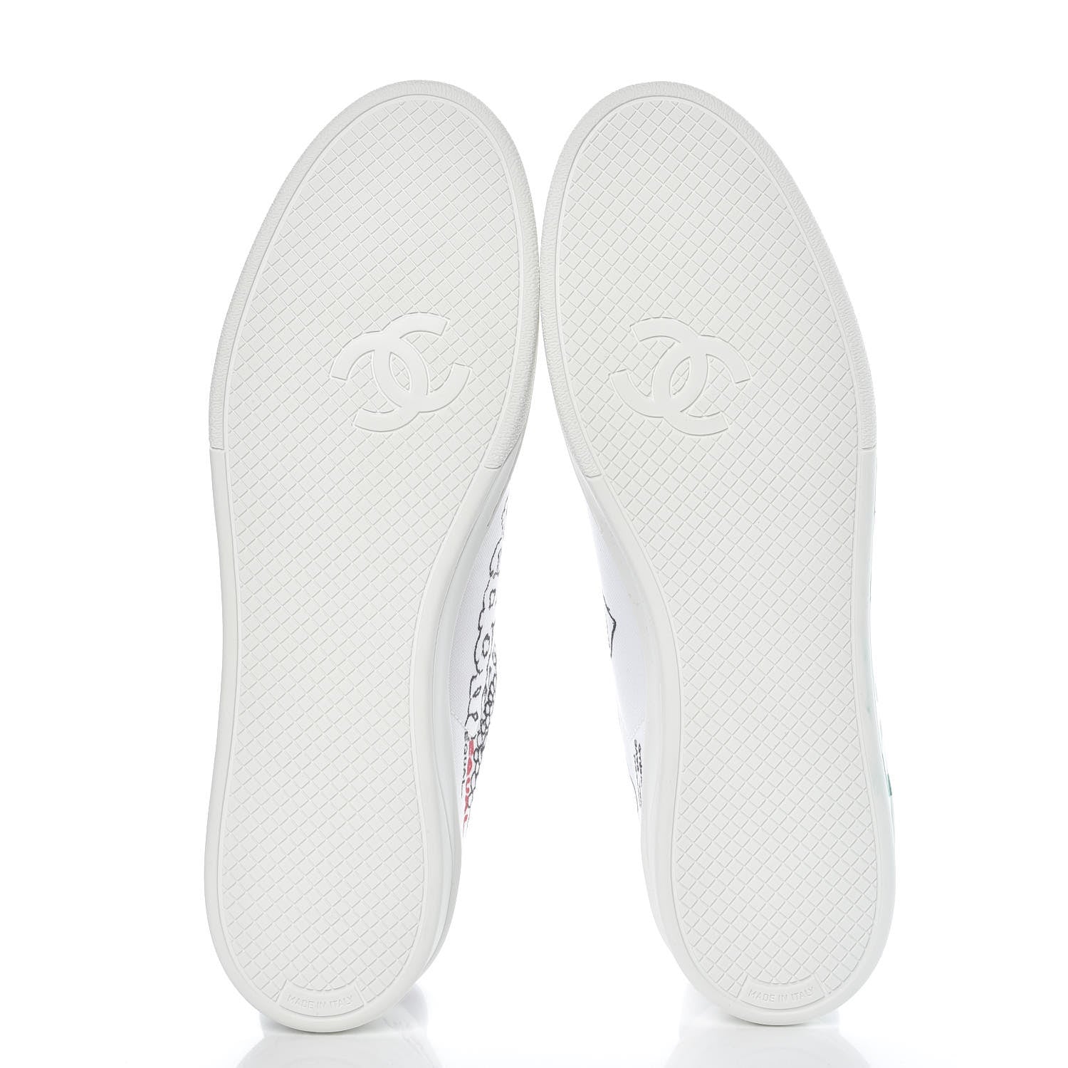 Chanel x Pharrell Williams Mens Canvas Graffiti Sneakers 44 5 of 10