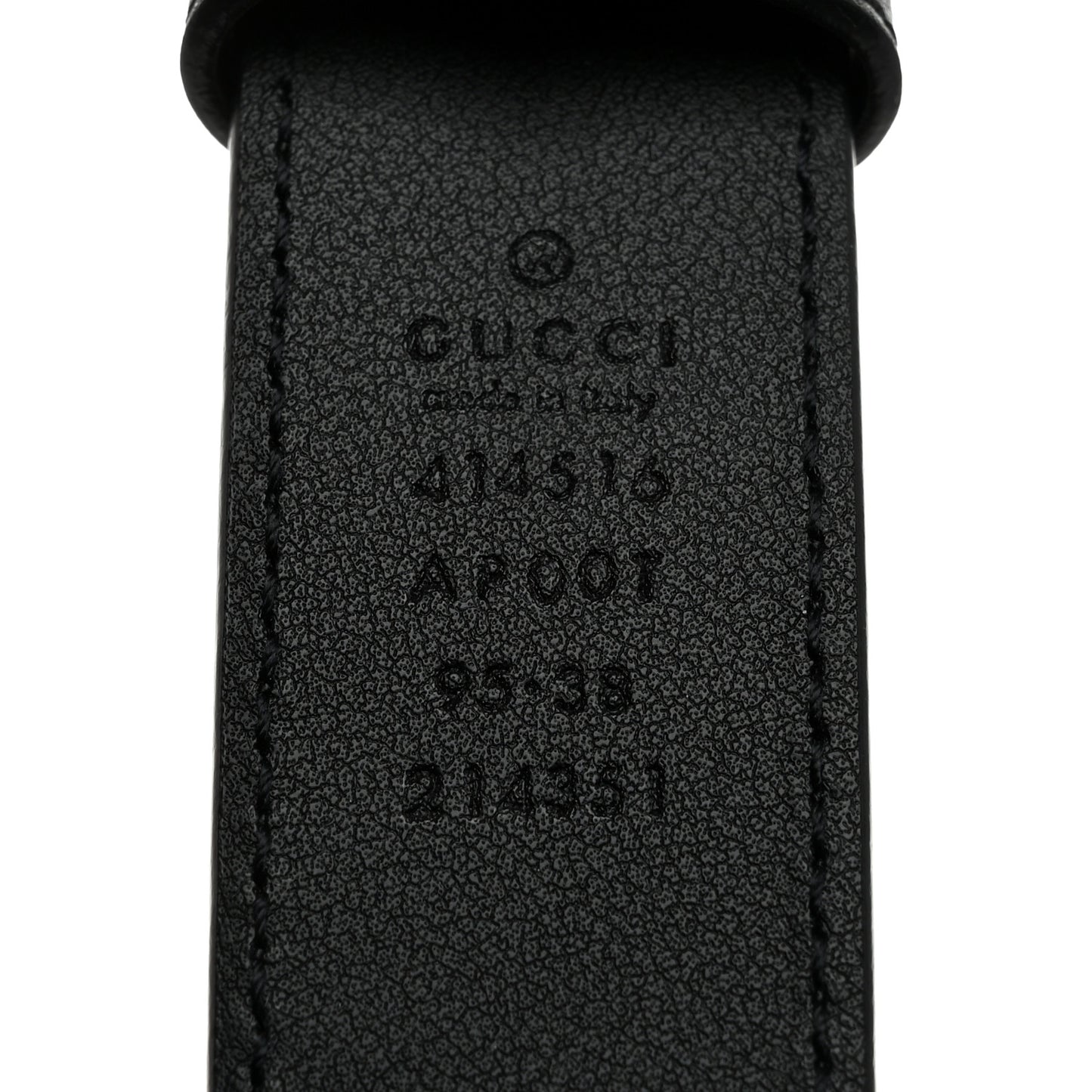 Calfskin Double G 30mm Belt 95 38 Black