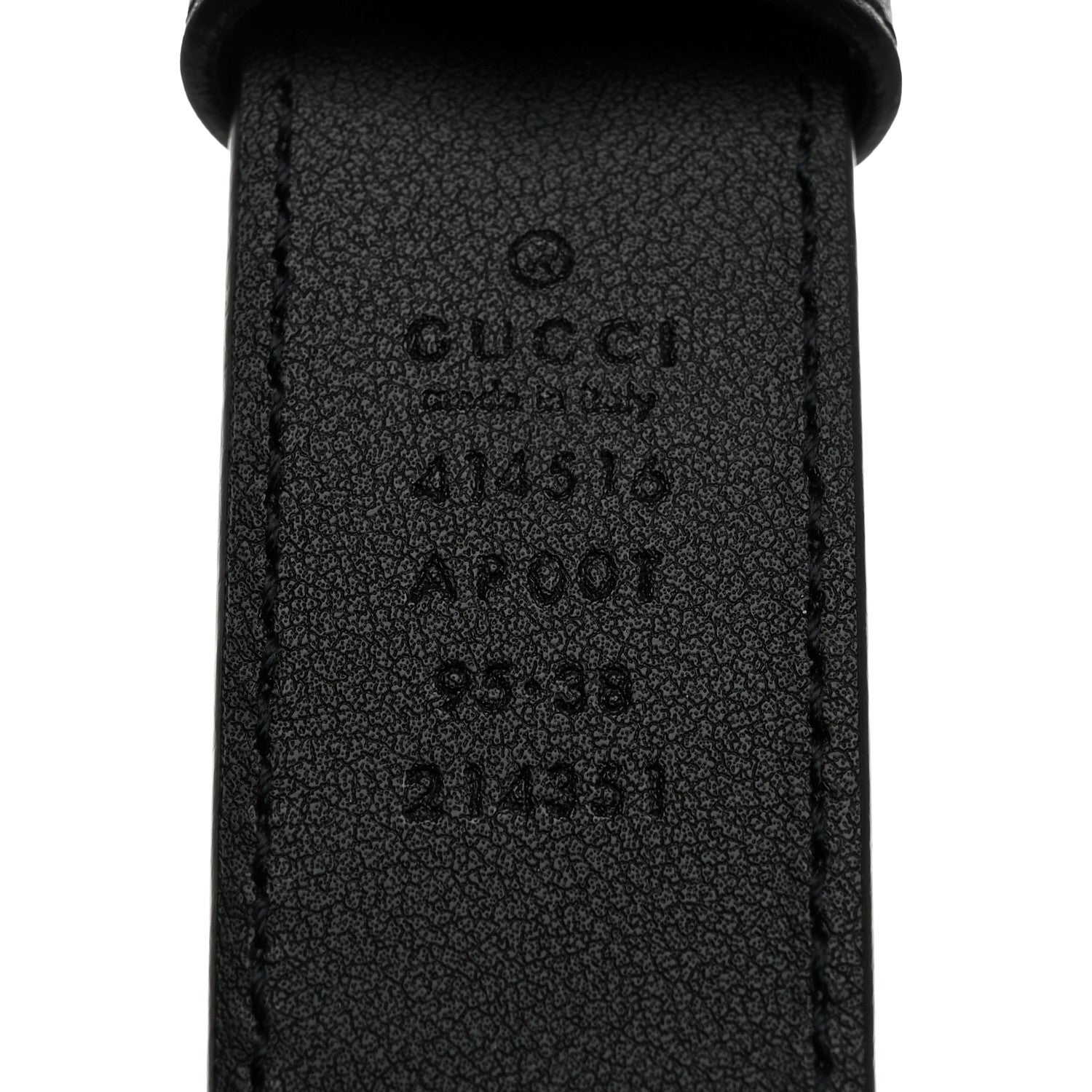 Gucci Calfskin Double G 30mm Belt 95 38 Black 3 of 6