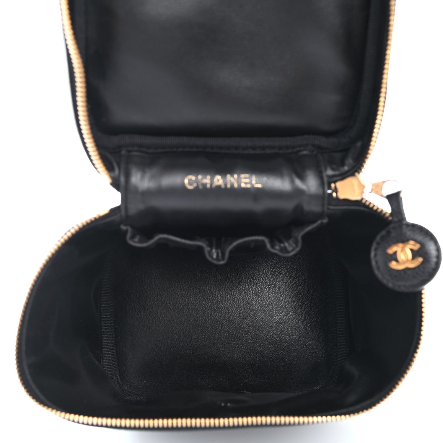 Chanel Caviar Vanity Cosmetic Case Black 5 of 15
