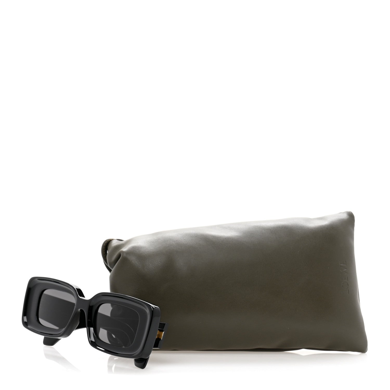 Loewe Acetate Rectangular Sunglasses LW40101I Black 8 of 8