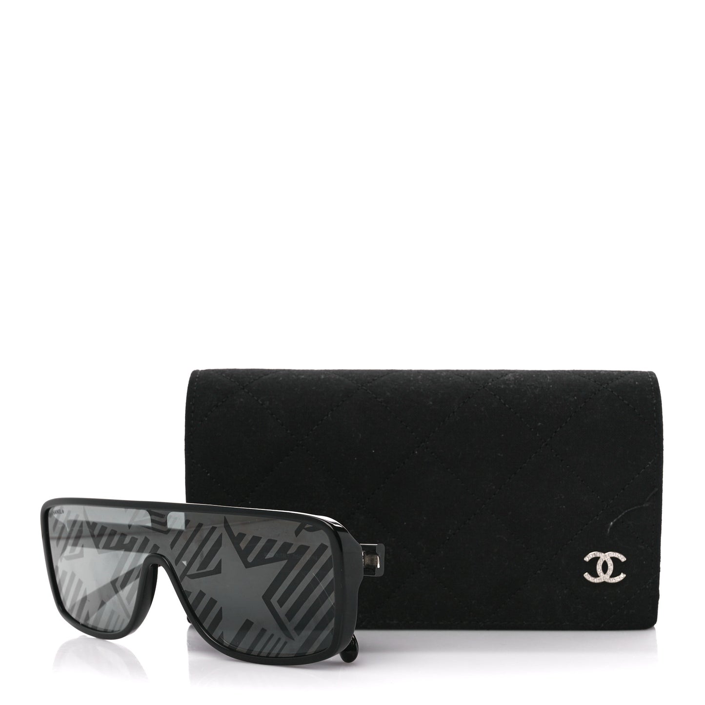Acetate Shield 71540 Sunglasses Black