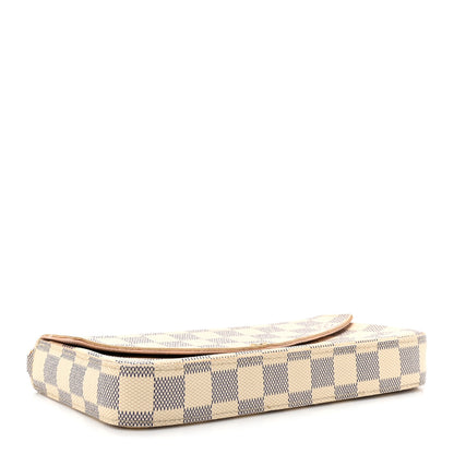 Louis Vuitton Damier Azur Pochette Felicie Chain Wallet Rose Ballerine 4 of 13