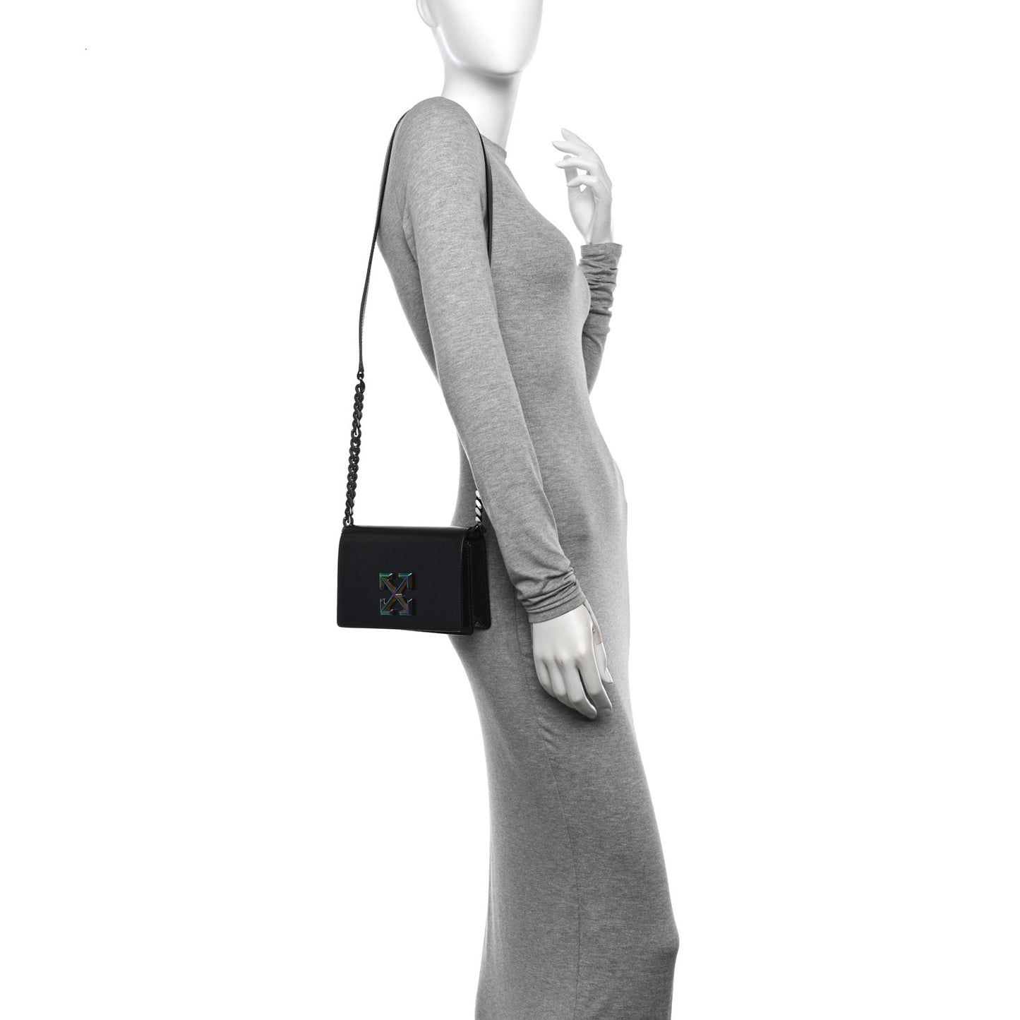 Calfskin Jitney 0.5 Crossbody Bag Black