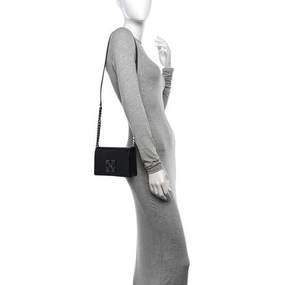 Off-White Calfskin Jitney 0.5 Crossbody Bag Black 2 of 14