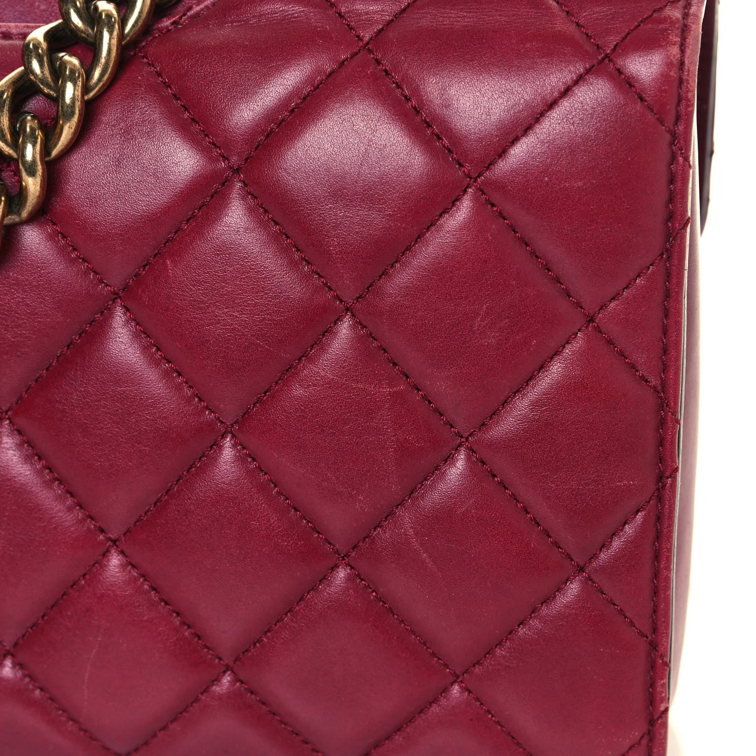 Chanel Glazed Calfskin Quilted Large Perfect Edge Flap Red 24 of 25
