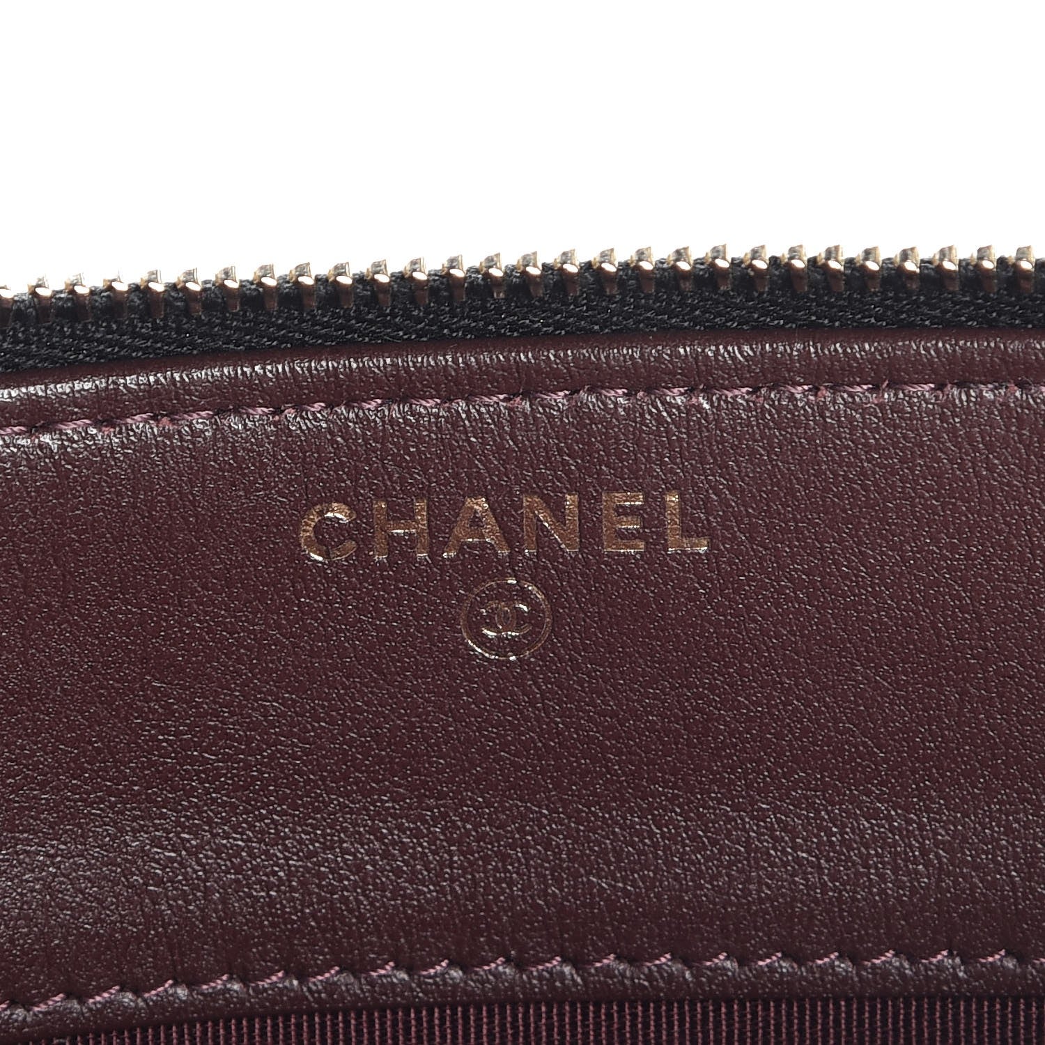 Chanel Iridescent Caviar Quilted Large Zipped Clutch Black 6 of 9