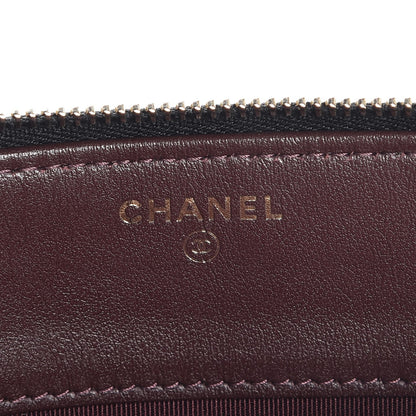 Chanel Iridescent Caviar Quilted Large Zipped Clutch Black 6 of 9