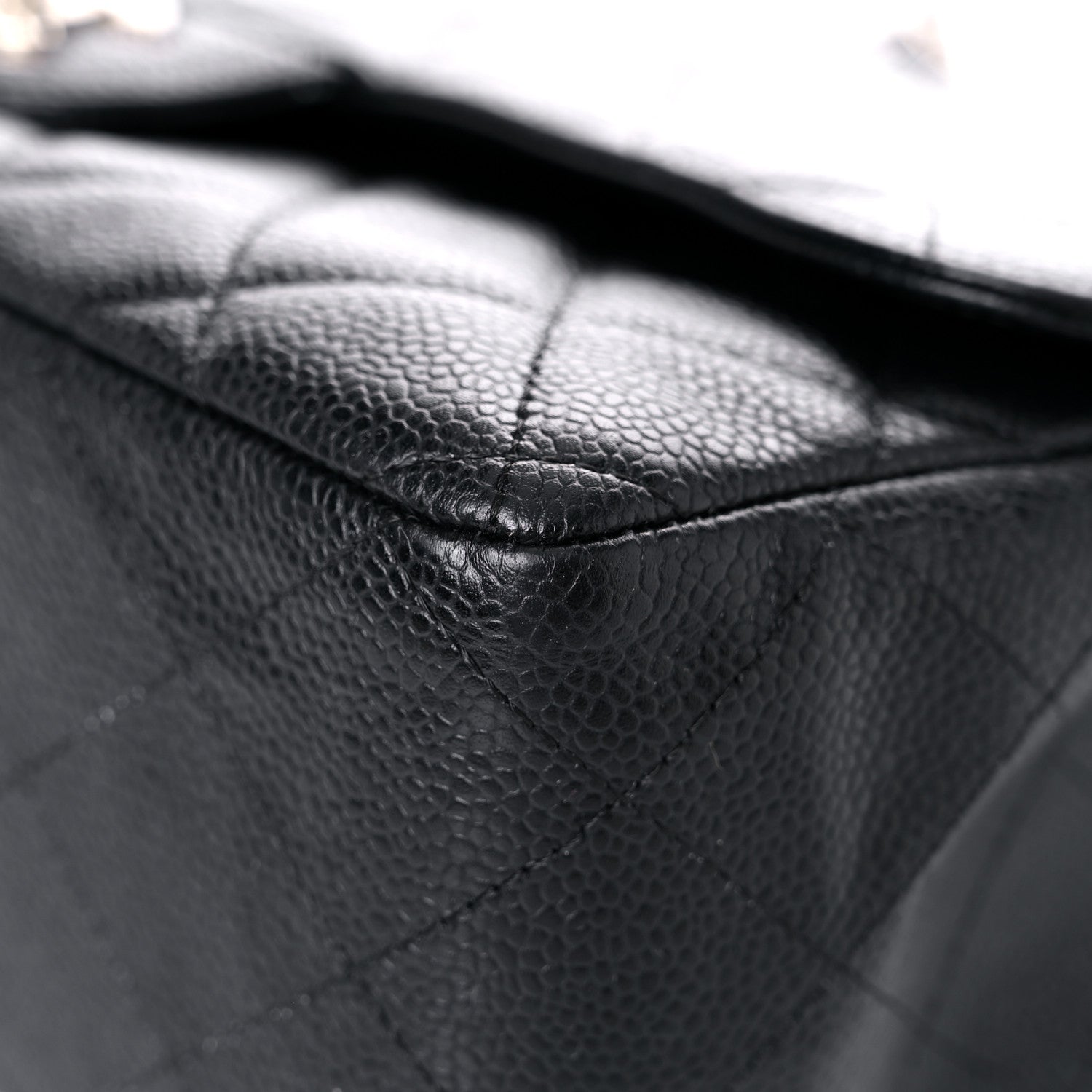 Chanel Caviar Quilted Jumbo Single Flap Black 9 of 24