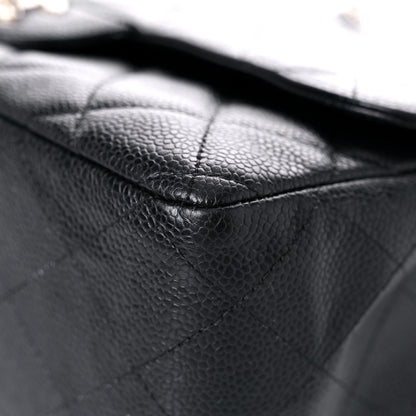 Chanel Caviar Quilted Jumbo Single Flap Black 9 of 24