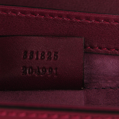 Gucci Regent Calfskin Lady Lock Small Briefcase Clutch Purple Wine 7 of 7