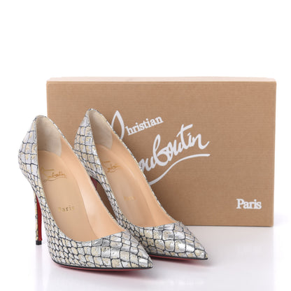 Christian Louboutin Lurex KAA Decollete 554 100 Pumps 36.5 Silver 9 of 9