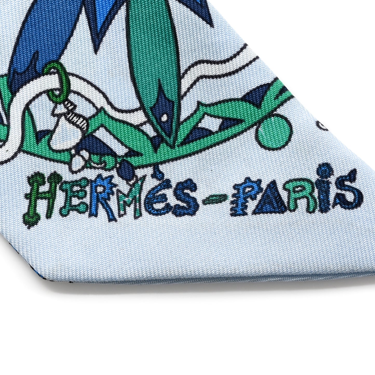 Silk La Folle Parade Twilly Bleu Ciel Vert Cobalt
