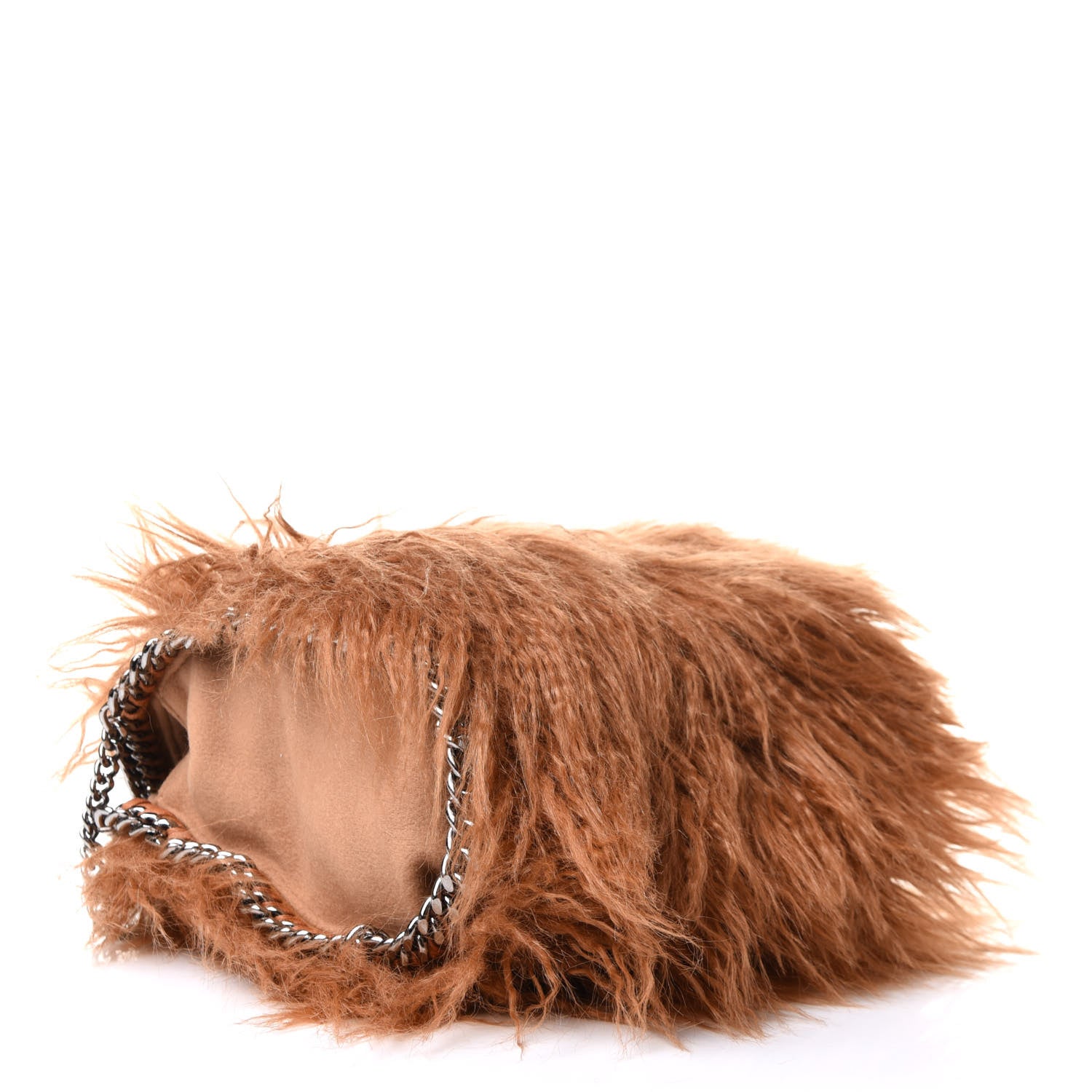 Stella McCartney Eco Fur Mini Falabella Tote Camel 3 of 8