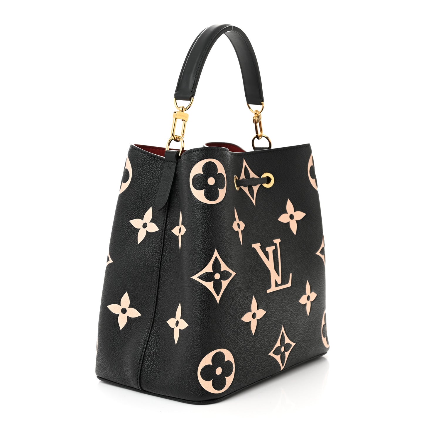 LOUIS VUITTON Empreinte Monogram Giant Neonoe MM Black Beige