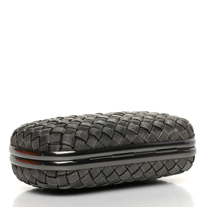 Bottega Veneta Metal Intrecciato Mesh Woven Knot Clutch in Argento 4 of 7