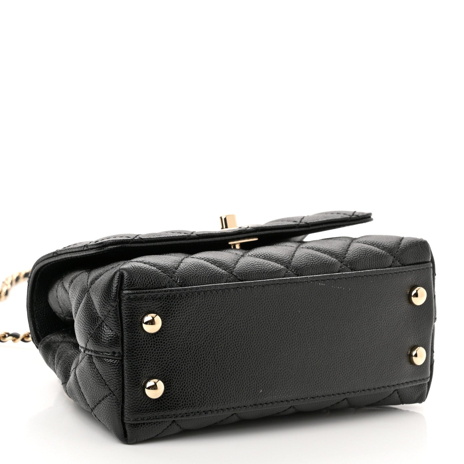 Chanel Caviar Quilted Extra Mini Coco Handle Flap Black 4 of 11