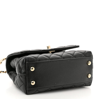 Chanel Caviar Quilted Extra Mini Coco Handle Flap Black 4 of 11