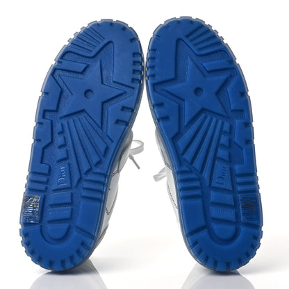 Christian Dior Calfskin Clear Rubber Dior-ID Platform Sneakers 39 White Deep Blue 8 of 9