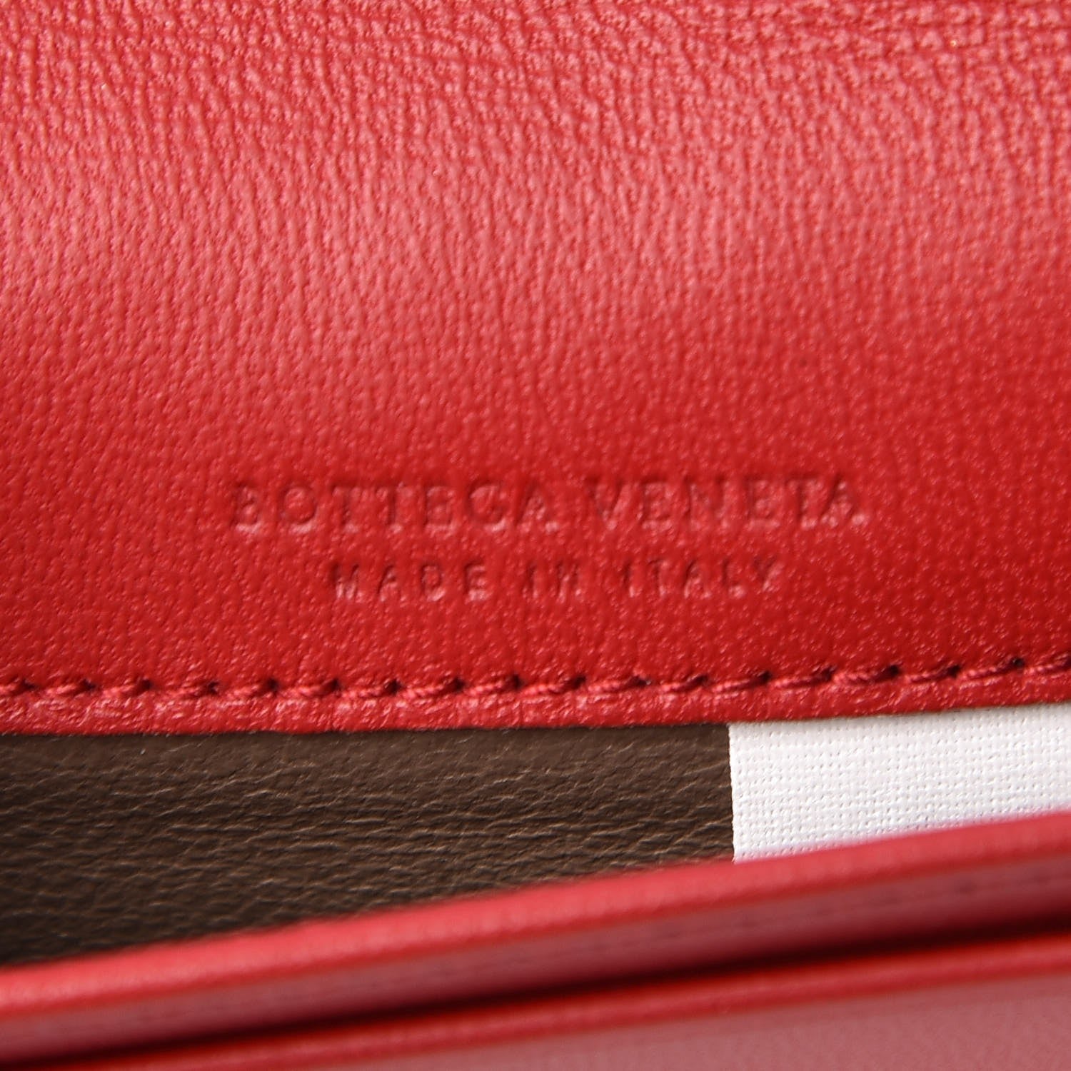 Bottega Veneta Nappa Intrecciato Card Holder Red 6 of 8