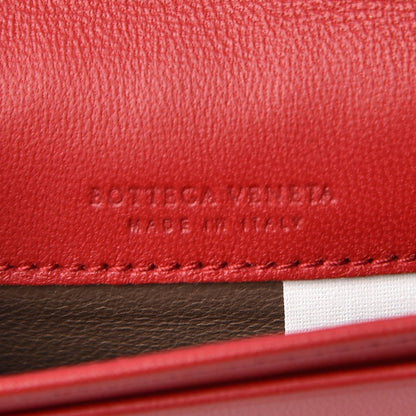 Bottega Veneta Nappa Intrecciato Card Holder Red 6 of 8