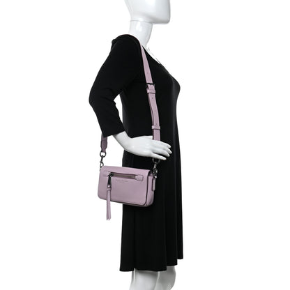 Marc Jacobs Pebbled Calfskin Recruit Crossbody Purple 2 of 12