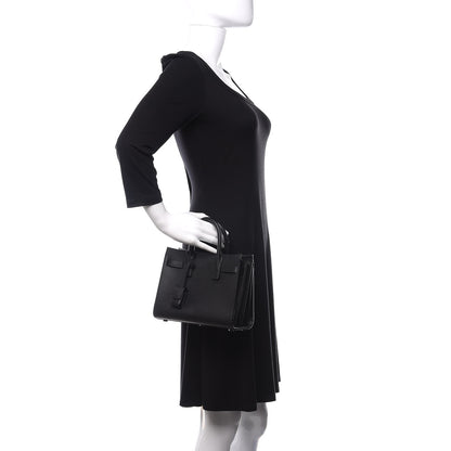 Saint Laurent Grained Calfskin Nano Sac De Jour Black 3 of 12