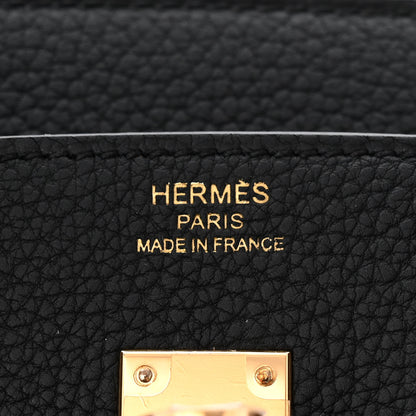 Hermes Togo Birkin 25 Black 6 of 11