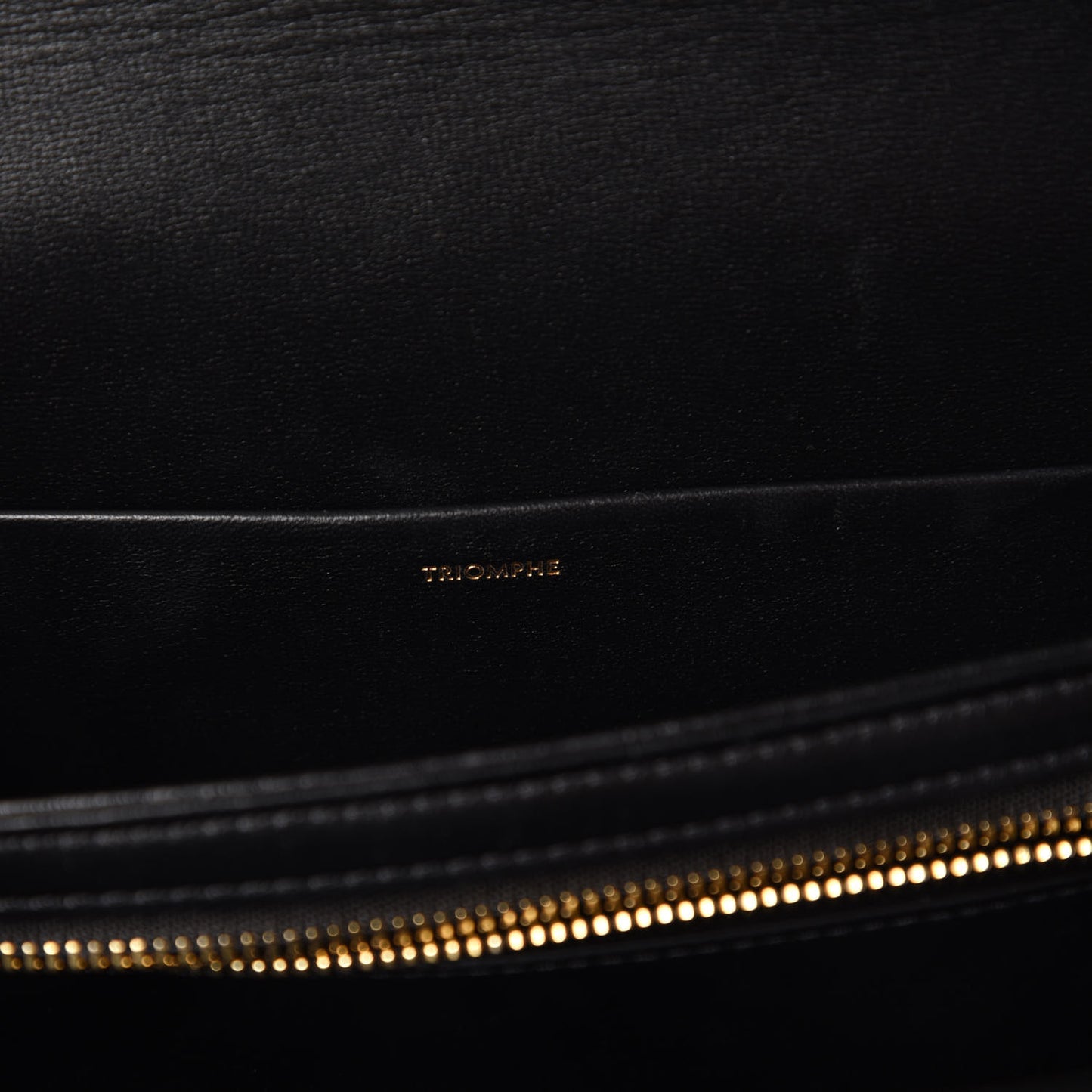 Shiny Calfskin Medium Triomphe Black