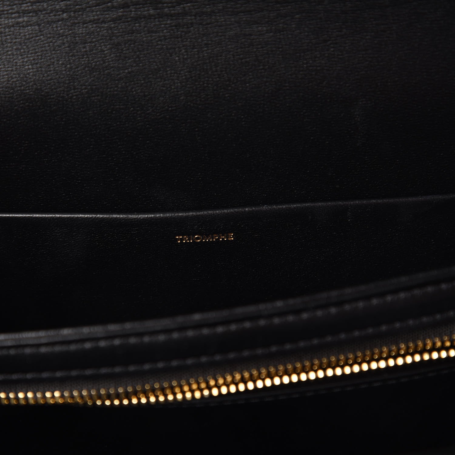 Celine Shiny Calfskin Medium Triomphe Black 8 of 11