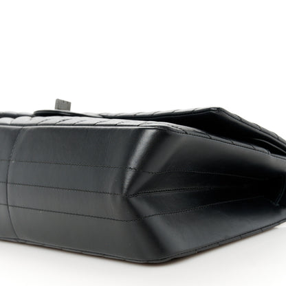 Chanel Aged Calfskin Chevron Quilted 2.55 Reissue 226 So Black 9 of 9