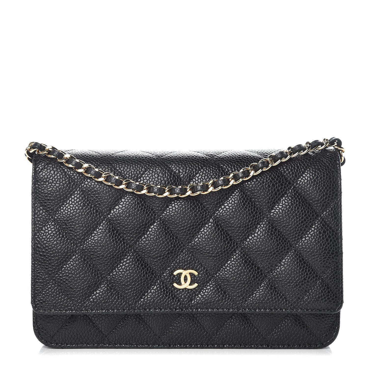 Chanel Caviar Quilted Wallet On Chain WOC Black 1 of 11