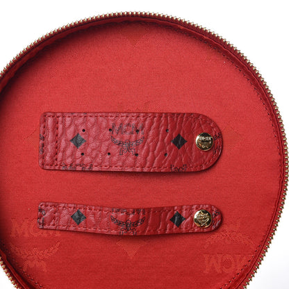 MCM Visetos Vanity Cosmetic Case Red 7 of 7