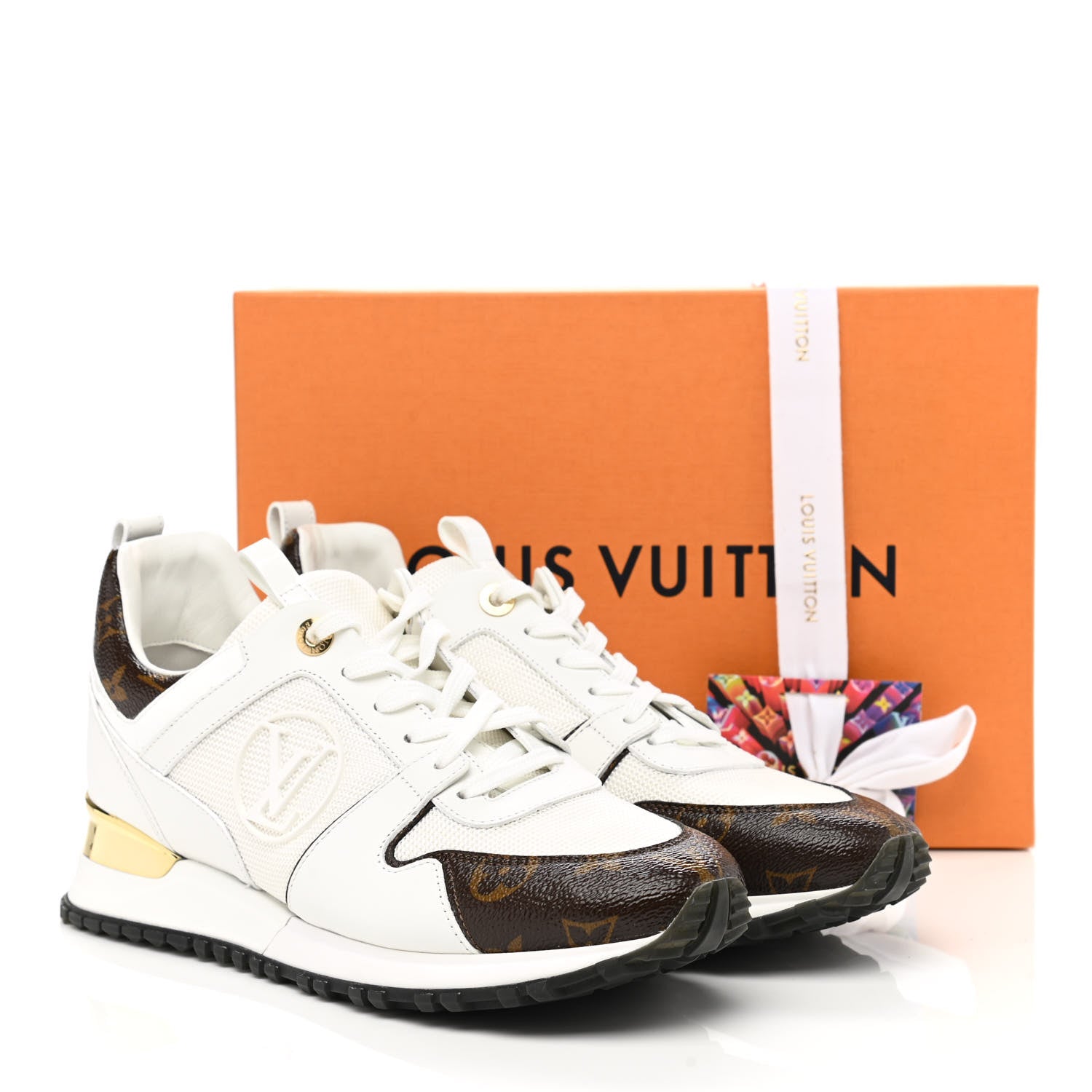 Louis Vuitton Calfskin Monogram Run Away Sneakers 39.5 White 9 of 9