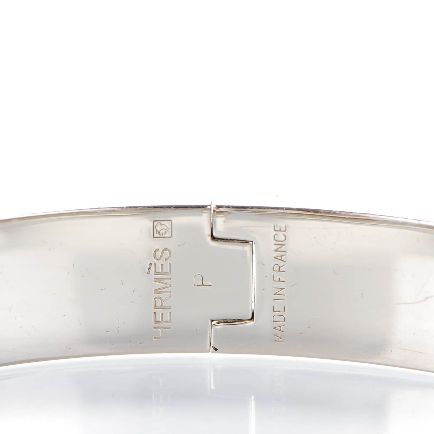 Enamel Narrow Clic Clac H Bracelet GM Black