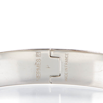Hermes Enamel Narrow Clic Clac H Bracelet GM Black 4 of 6