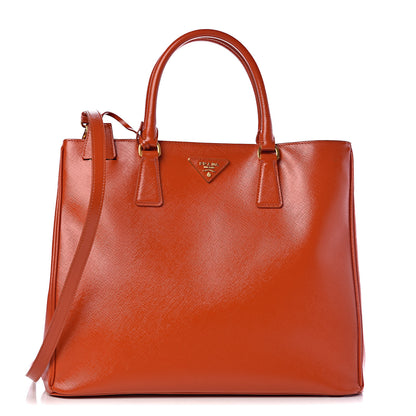 Prada Saffiano Vernice Tote Arancio 1 of 11