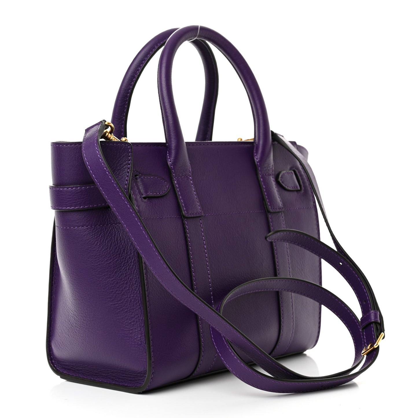 Small Classic Grain Mini Zipped Bayswater Amethyst