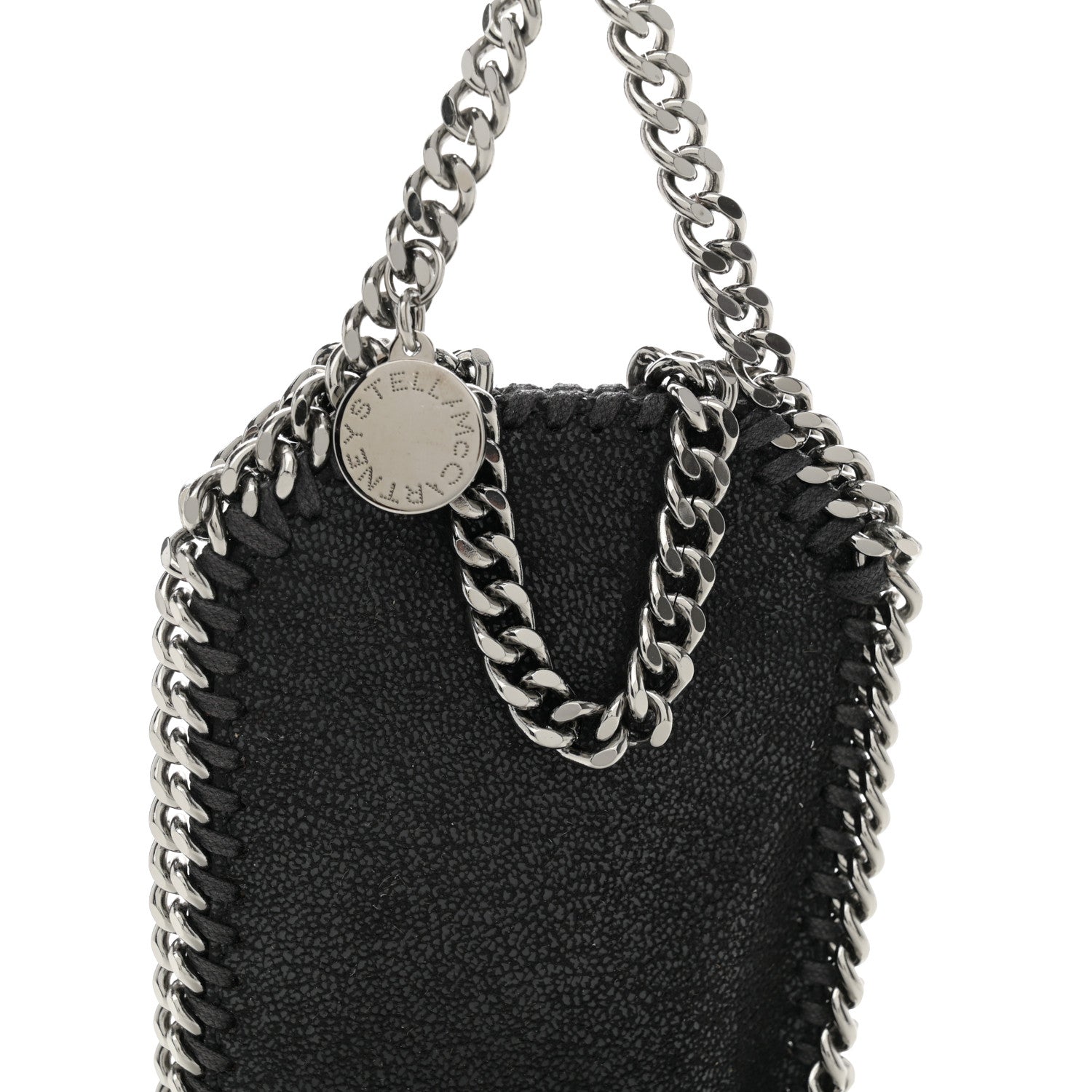 Stella McCartney Shaggy Deer Micro Falabella Tote Black 7 of 9
