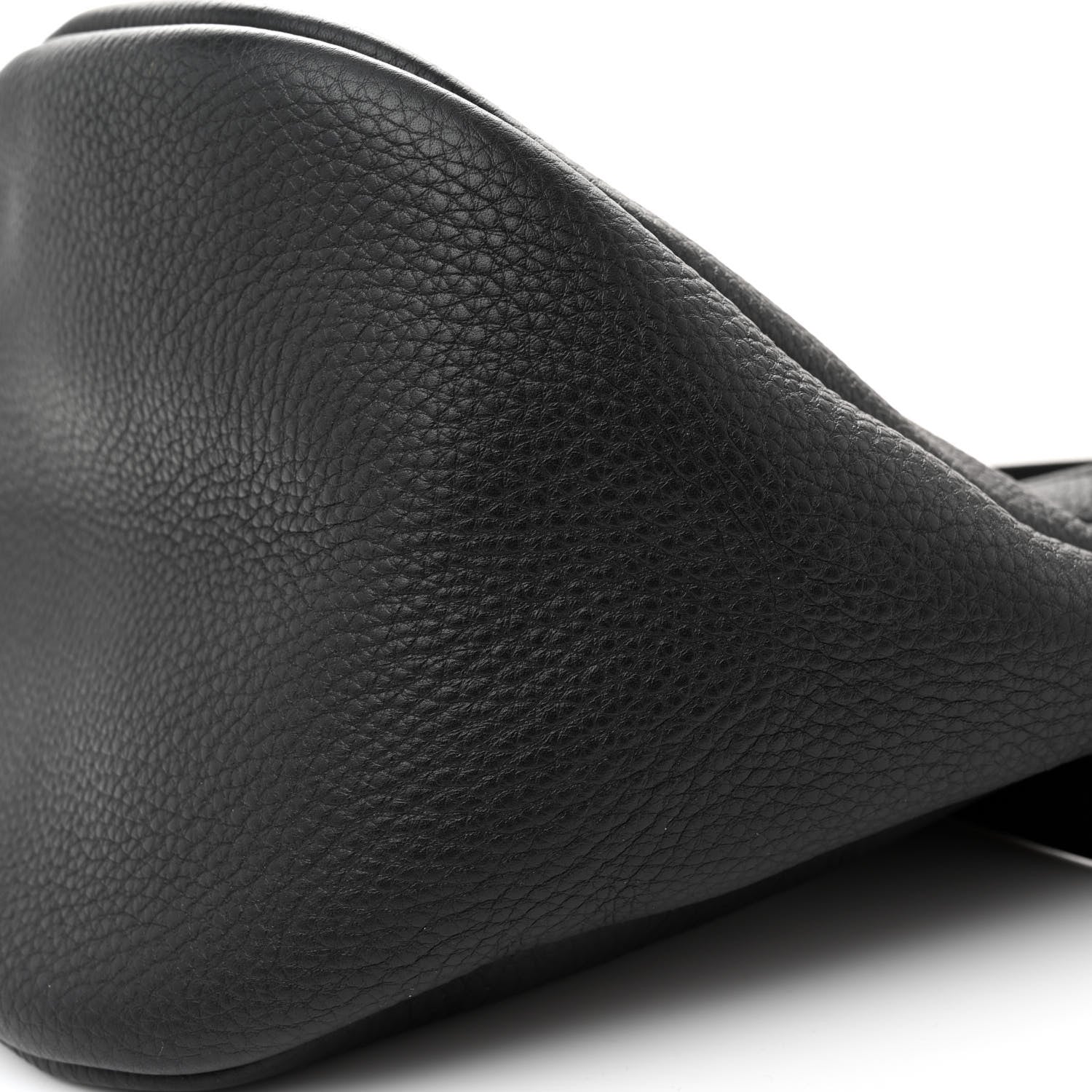 The Row Grained Calfskin Large Slouchy Banana Bag Black 9 of 9