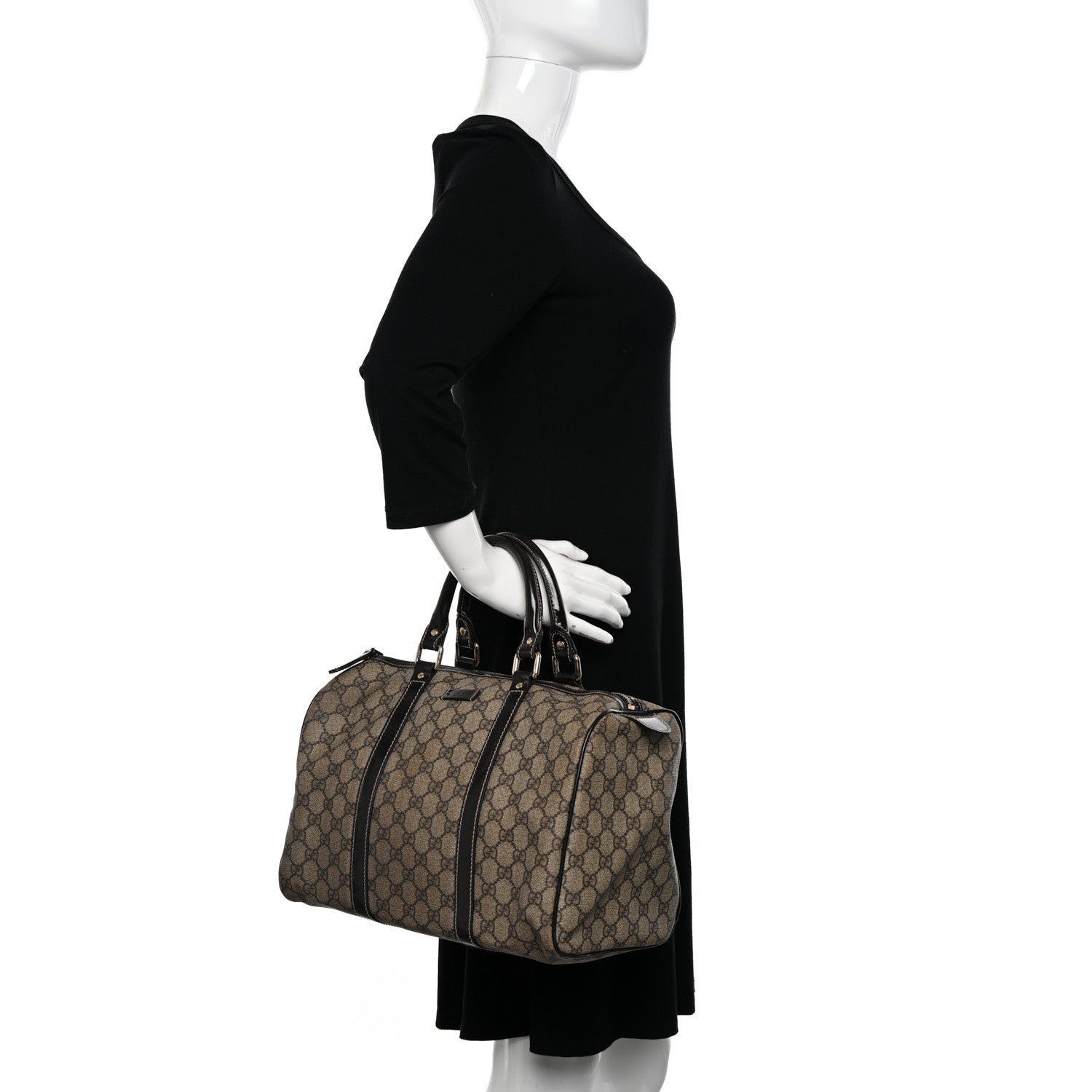 Gucci GG Plus Monogram Medium Joy Boston Dark Brown 2 of 13