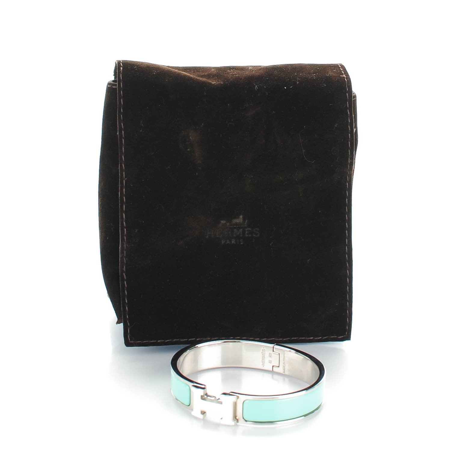 Hermes Enamel Clic Clac H Bracelet PM Lagon White 6 of 6
