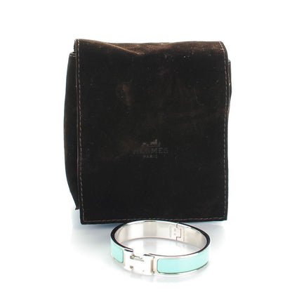 Hermes Enamel Clic Clac H Bracelet PM Lagon White 6 of 6
