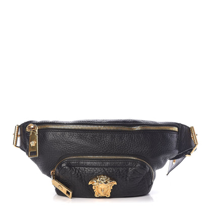 Versace Calfskin Palazzo Medusa Belt Bag Black 1 of 15