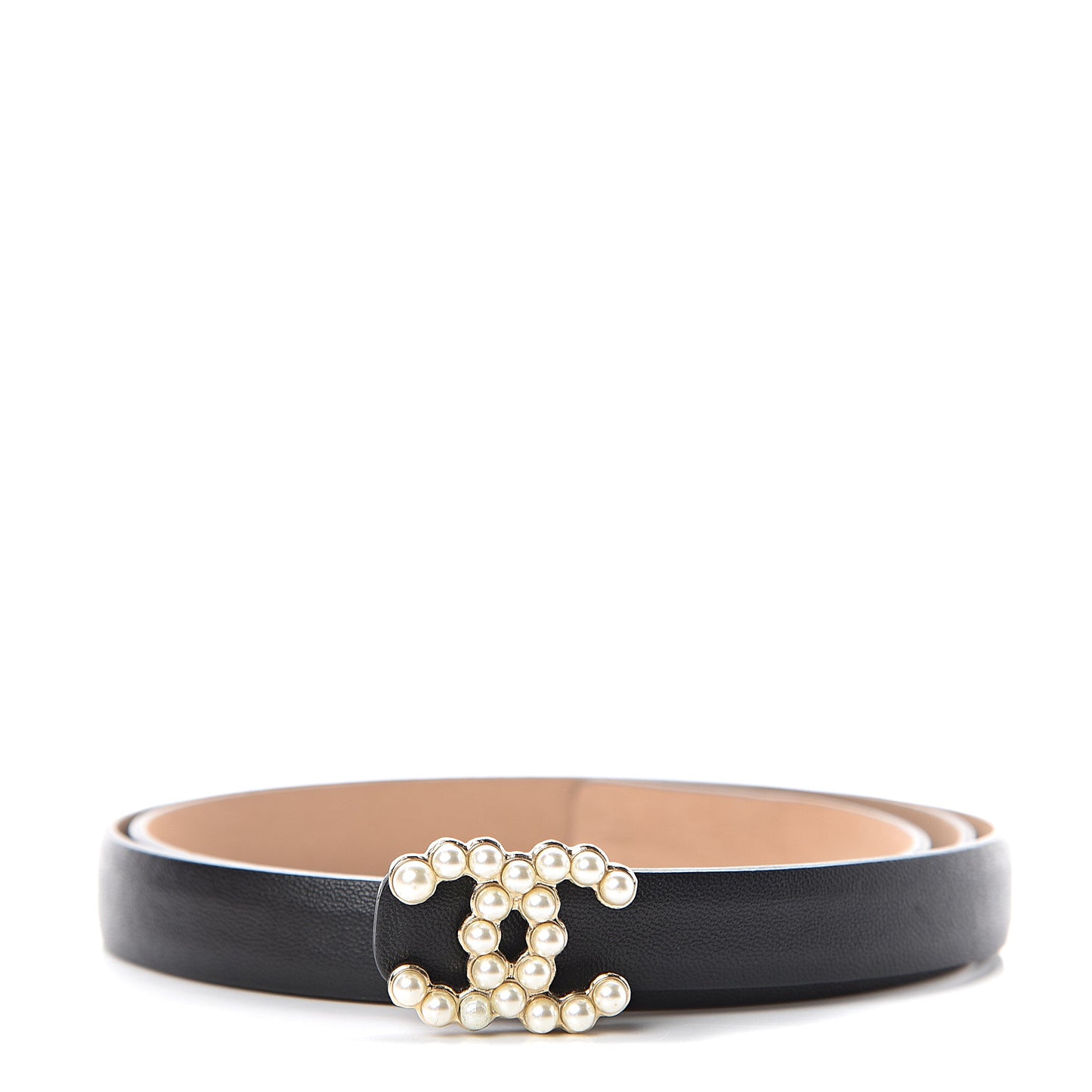 Calfskin Pearl CC Belt 75 30 Black